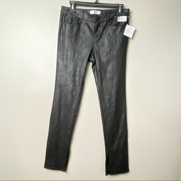 Habitual Pants - Habitual • Black Coated Glitter Skinny Jeans. Size 28